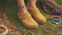 sabots en daim pour festivals de musique